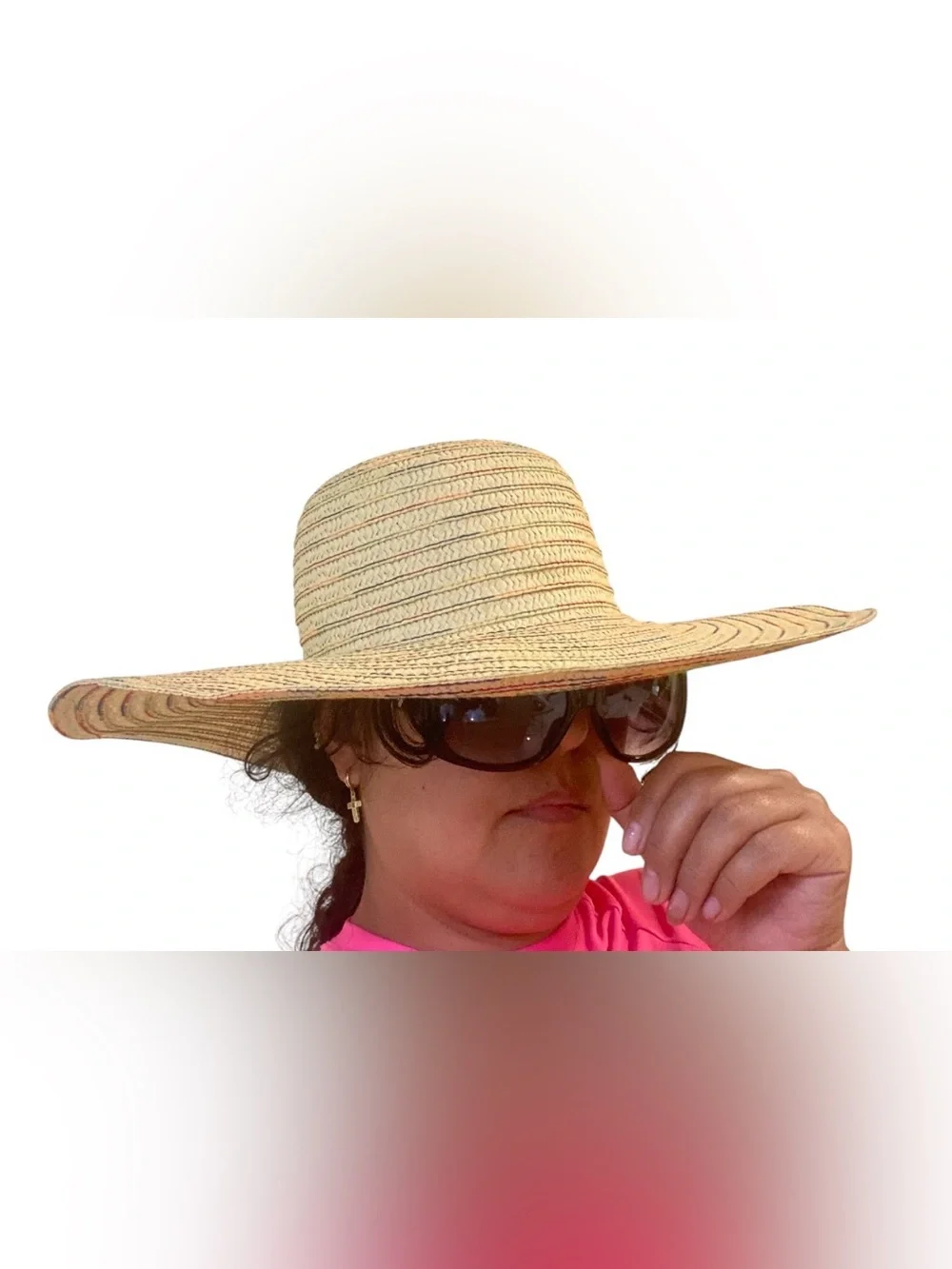 Laundry by Design Wide Brim Straw Sun Hat - Natural Beige